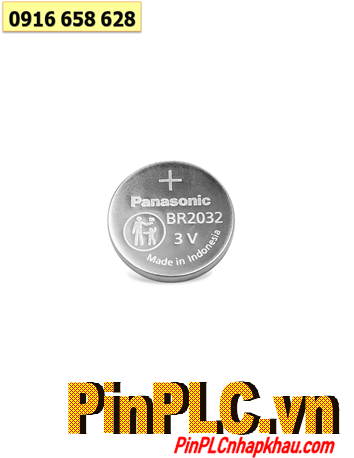 Panasonic BR2032 _Pin 3v lithium Panasonic BR2032 (Pin chịu nhiệt cao đến 125độ C /Xuất xứ Indonesia